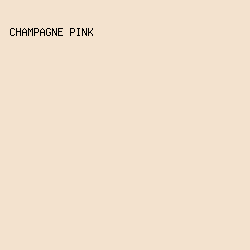f3e2ce - Champagne Pink color image preview