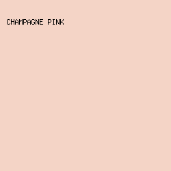 f4d4c6 - Champagne Pink color image preview