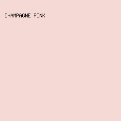 f4d9d4 - Champagne Pink color image preview