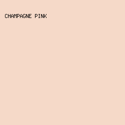 f5d9c8 - Champagne Pink color image preview