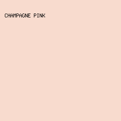f8dbce - Champagne Pink color image preview