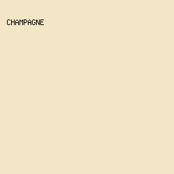 F3E6C6 - Champagne color image preview