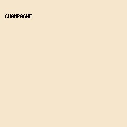 F6E6CB - Champagne color image preview