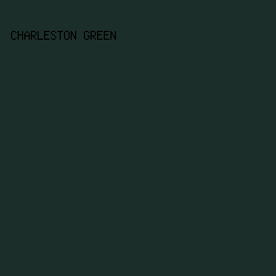 1c2e29 - Charleston Green color image preview
