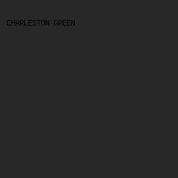 282828 - Charleston Green color image preview
