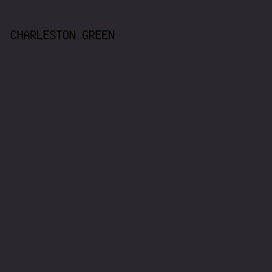 2C272E - Charleston Green color image preview
