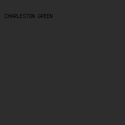 2D2D2D - Charleston Green color image preview