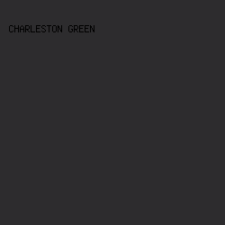 2d2c2e - Charleston Green color image preview