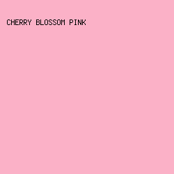 FBB1C7 - Cherry Blossom Pink color image preview