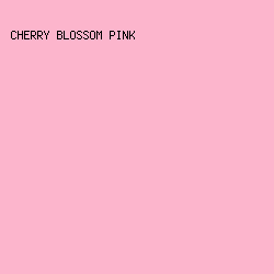 FCB5CC - Cherry Blossom Pink color image preview