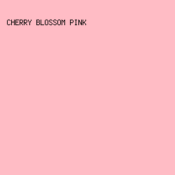 FFBCC5 - Cherry Blossom Pink color image preview