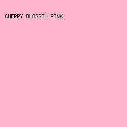 ffb5cc - Cherry Blossom Pink color image preview