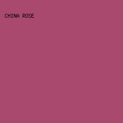 AA496E - China Rose color image preview