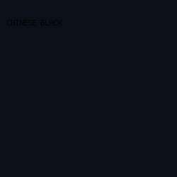0B0F18 - Chinese Black color image preview