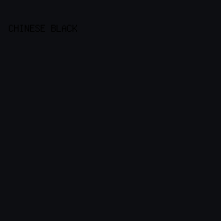 0D0E12 - Chinese Black color image preview
