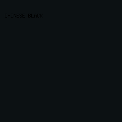 0c1113 - Chinese Black color image preview
