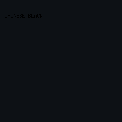 0d1115 - Chinese Black color image preview