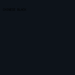 0d131a - Chinese Black color image preview