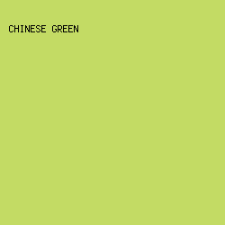 C3DB64 - Chinese Green color image preview