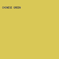 D9C756 - Chinese Green color image preview