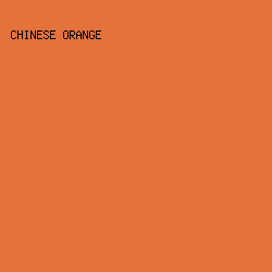 E3723B - Chinese Orange color image preview