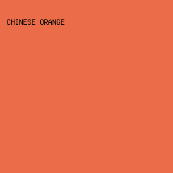 EB6C49 - Chinese Orange color image preview