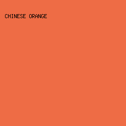 EE6C45 - Chinese Orange color image preview