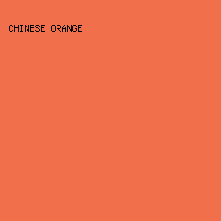 F26F4C - Chinese Orange color image preview