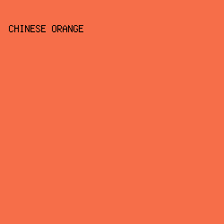 F66E49 - Chinese Orange color image preview