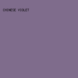 7F6C8C - Chinese Violet color image preview