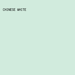 D1EBDD - Chinese White color image preview