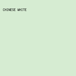 D6ECD2 - Chinese White color image preview