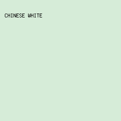 D6ECD8 - Chinese White color image preview