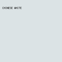 DBE3E5 - Chinese White color image preview