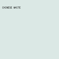DBE8E5 - Chinese White color image preview
