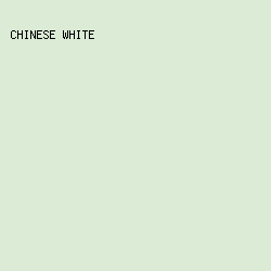 DBEBD5 - Chinese White color image preview