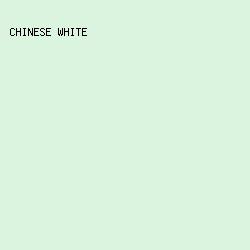 DBF4E0 - Chinese White color image preview