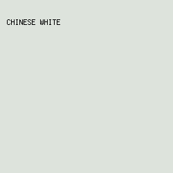 DDE3DC - Chinese White color image preview