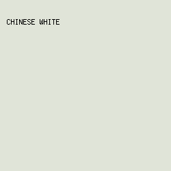 E0E4D8 - Chinese White color image preview