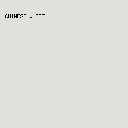 E1E1DC - Chinese White color image preview