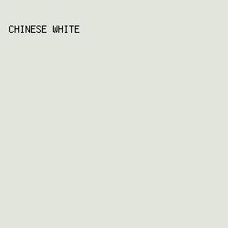 E1E5DC - Chinese White color image preview