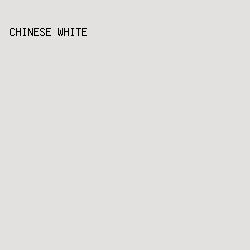 E2E1DF - Chinese White color image preview