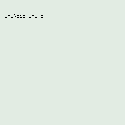 E2ECE3 - Chinese White color image preview