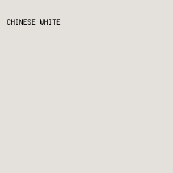 E4E1DC - Chinese White color image preview