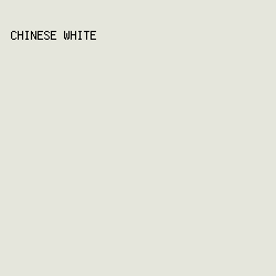 E5E6DC - Chinese White color image preview