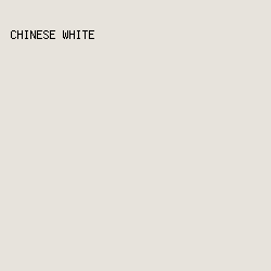 E7E3DC - Chinese White color image preview