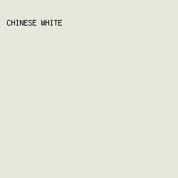 E7E7DB - Chinese White color image preview