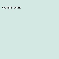 d3e8e3 - Chinese White color image preview