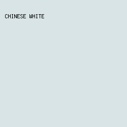 d9e4e6 - Chinese White color image preview