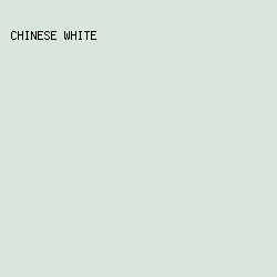 d9e6dc - Chinese White color image preview